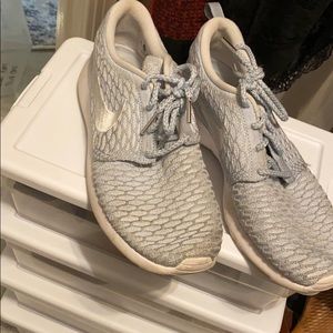 Nike light blue shoes